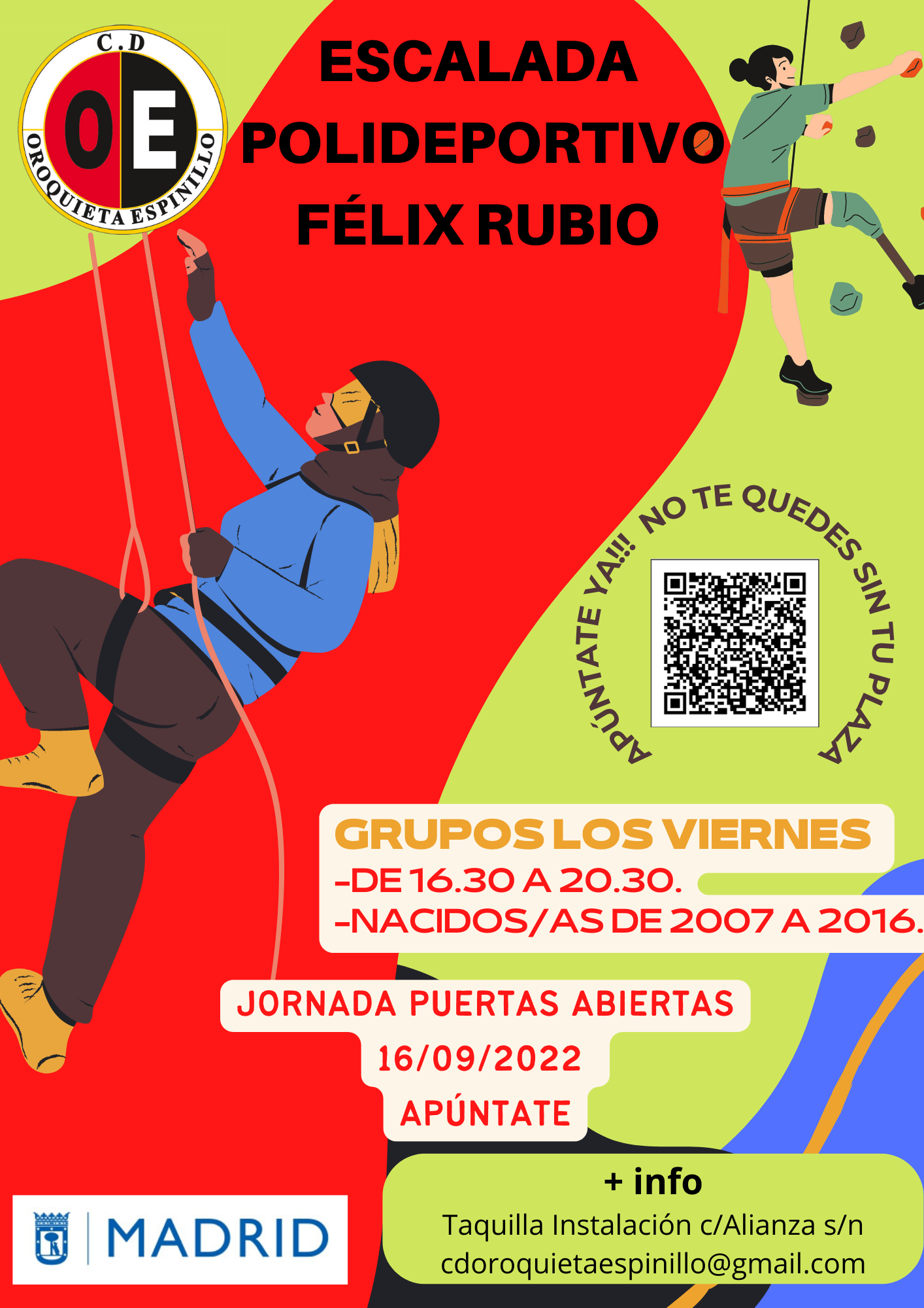 APÚNTATE YA NO TE QUEDES SIN TU PLAZA